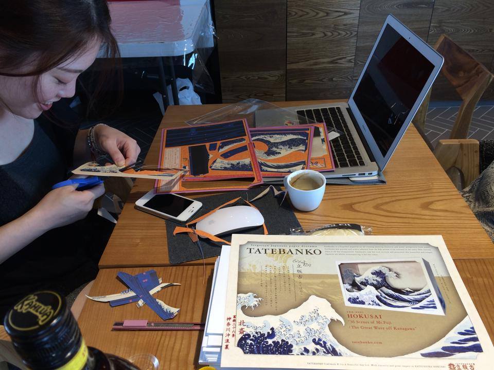 일본에서 사온 페이퍼 입체 디오라마…