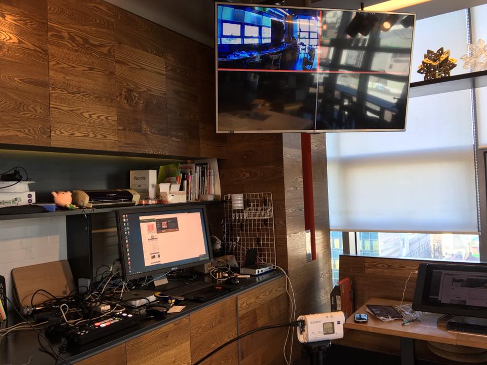 4채널 hdmi 믹서 설치로 방송스튜디오로 변신준비 끝…