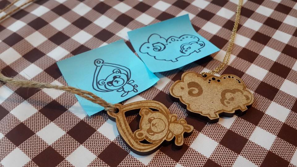 내일 fabday 때 진행할 워크샵중 하나인 나만의 펜던트 만들기 ^^