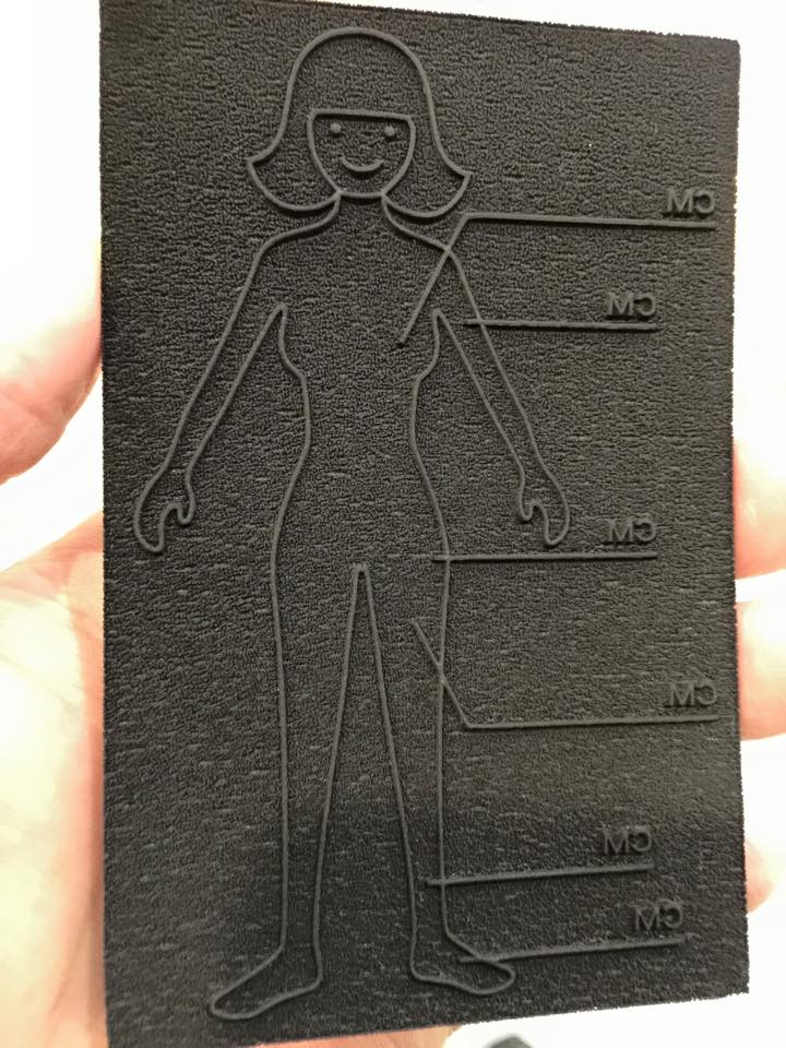 다이어트 도장 아무 노트에나 자신의 치수를 기록합니다.