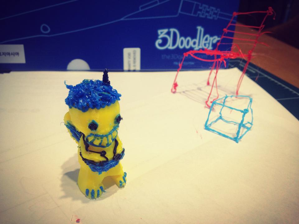 3D프린터로 잘 안나온 캐릭터를 3두들러로 다시 꾸며봤어요~