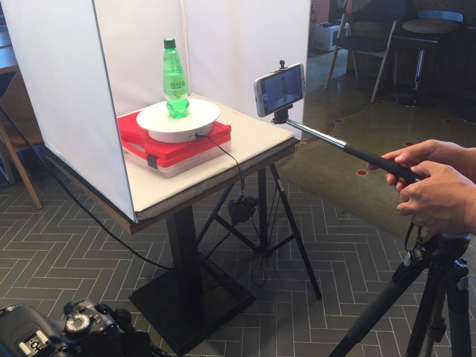 디플레이 새로운 장비 3D 스캐닝 턴테이블…