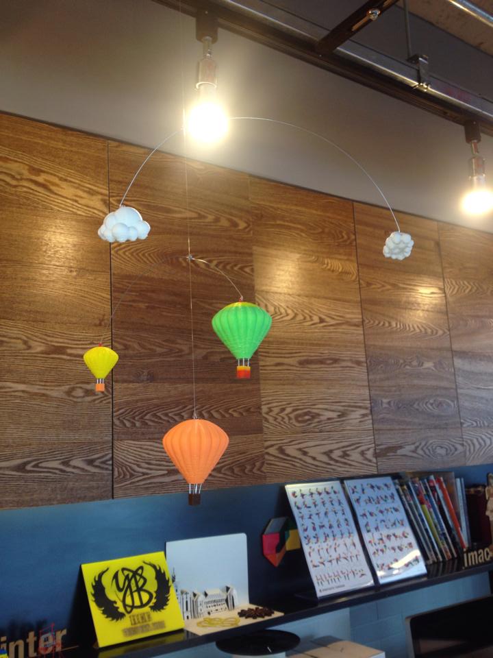 3D프린터로 만든 모빌 완성했어요~