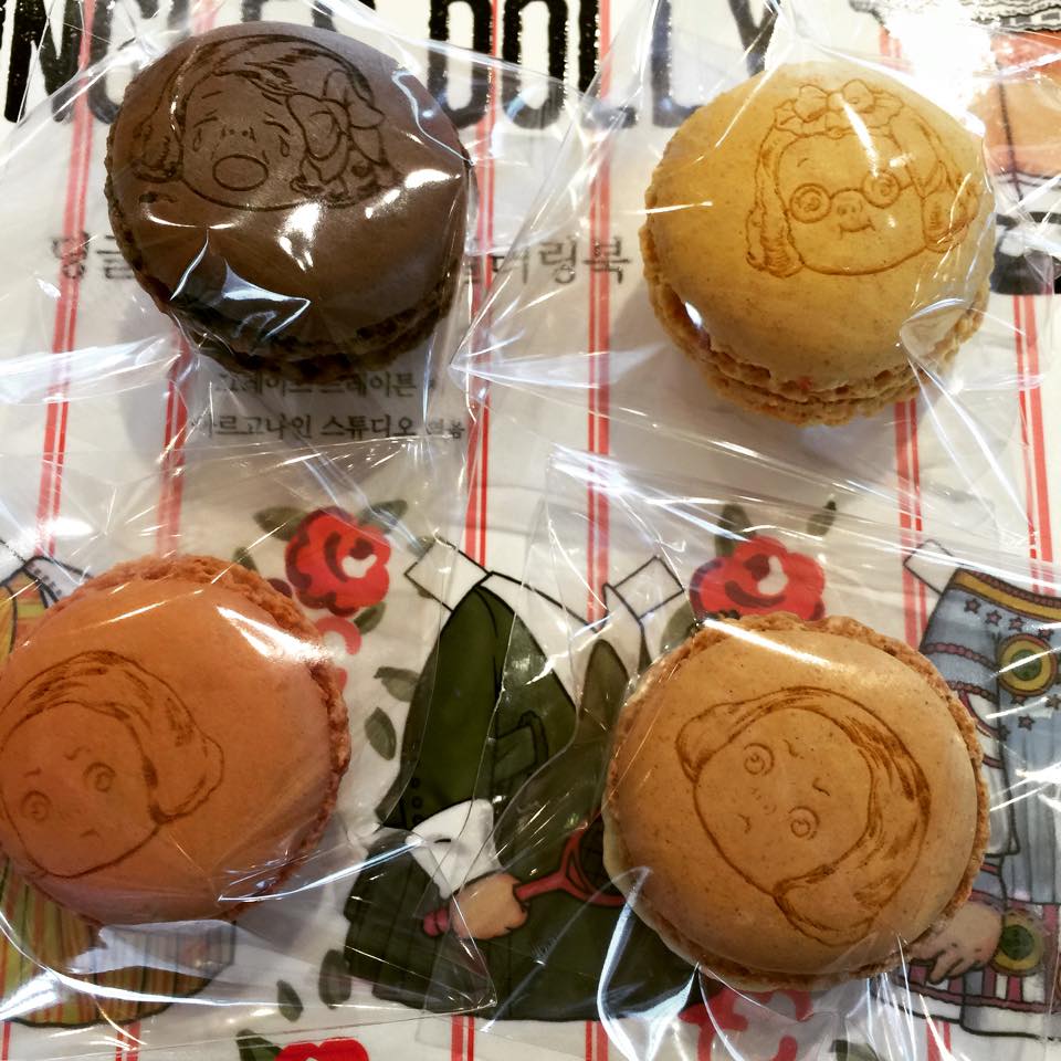 딩글스 캐릭터로 마카롱을 각인해드려요 ^^