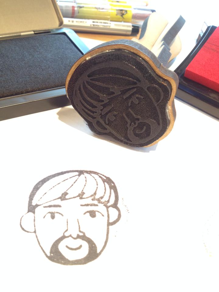 아빠캠프 프로그램으로 아빠얼굴 도장을 만들어 보았습니다~ :)