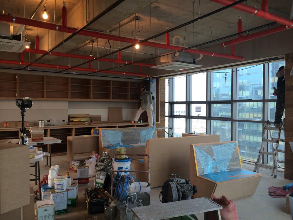 오늘부터 도장작업