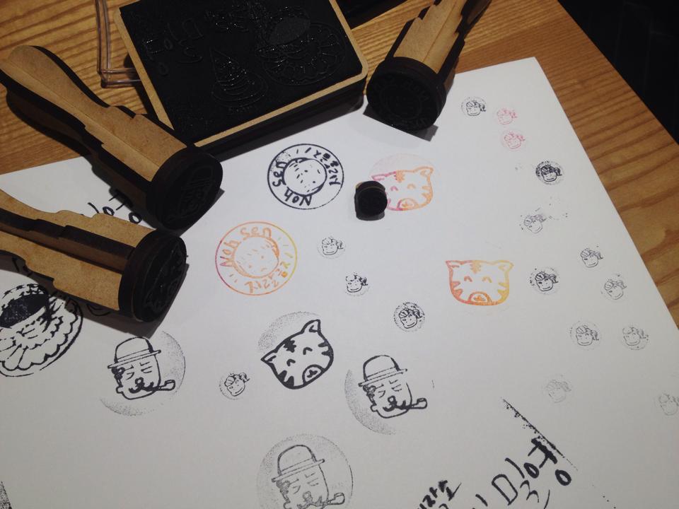 오늘 도장워크샵 작품들이에요~