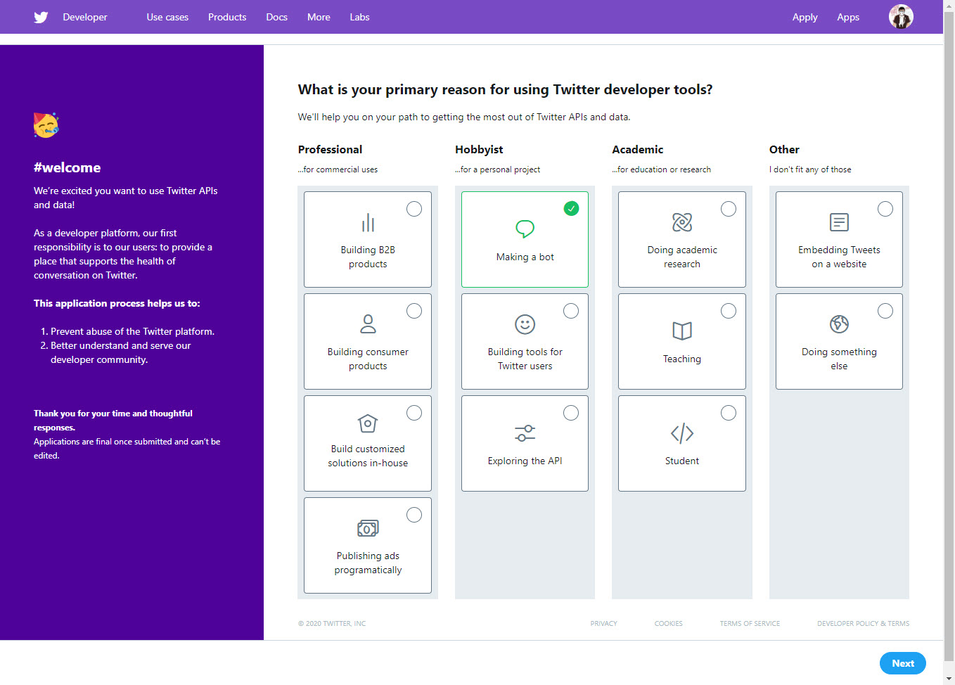 오토트윗 1 – 트위터 개발자 계정 만들기