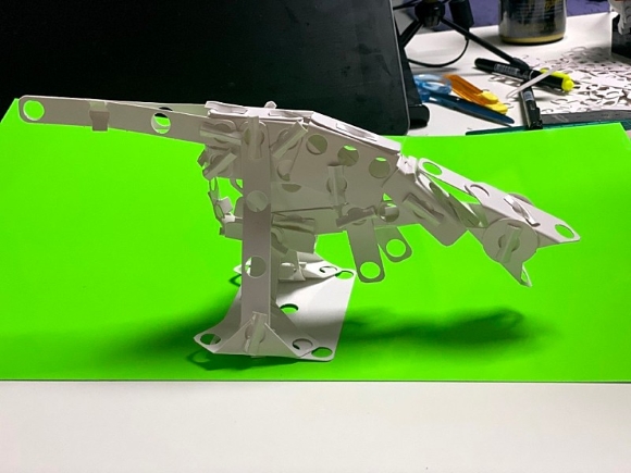 페이퍼브릭으로 파라사우롤로푸스 만들기