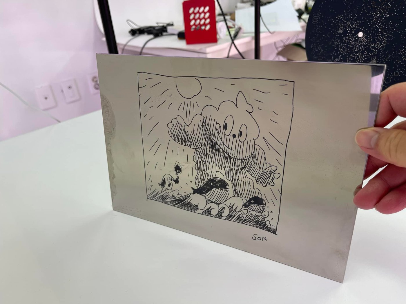 스테인레스 스틸에 인그레이빙