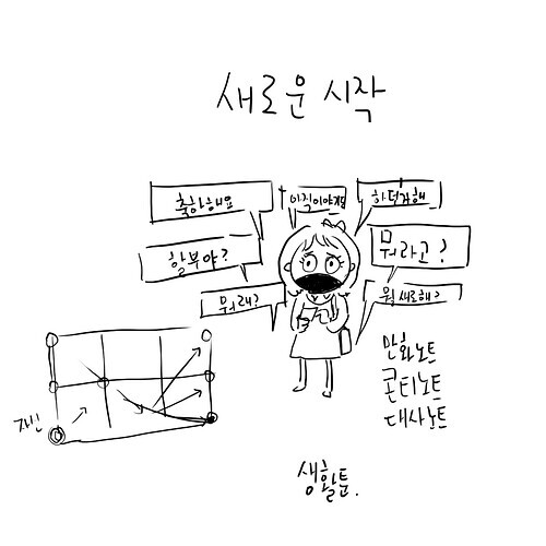 나도 만화가 말풍선 노트