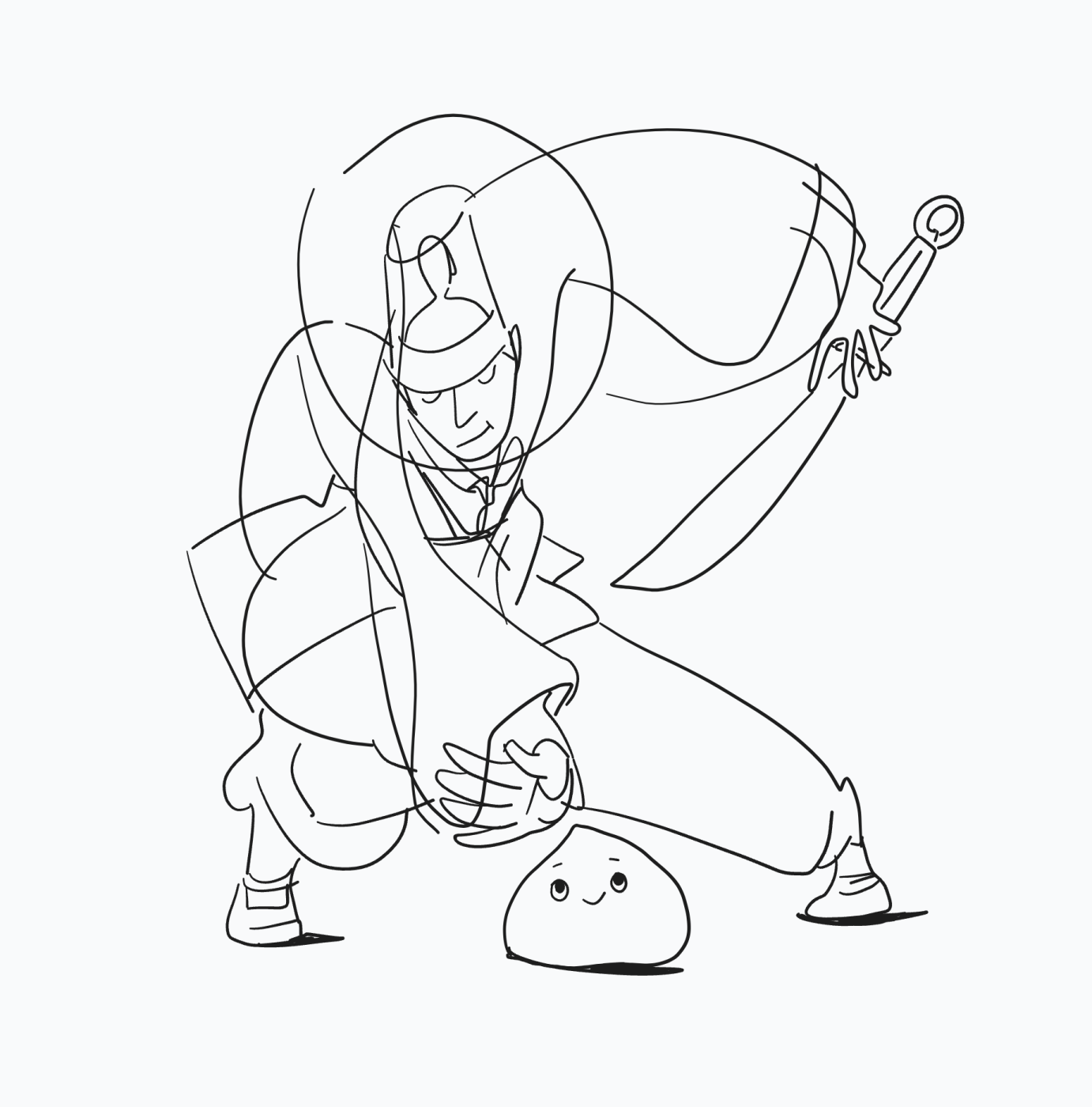 21세기 풍속화… 선비와 슬라임