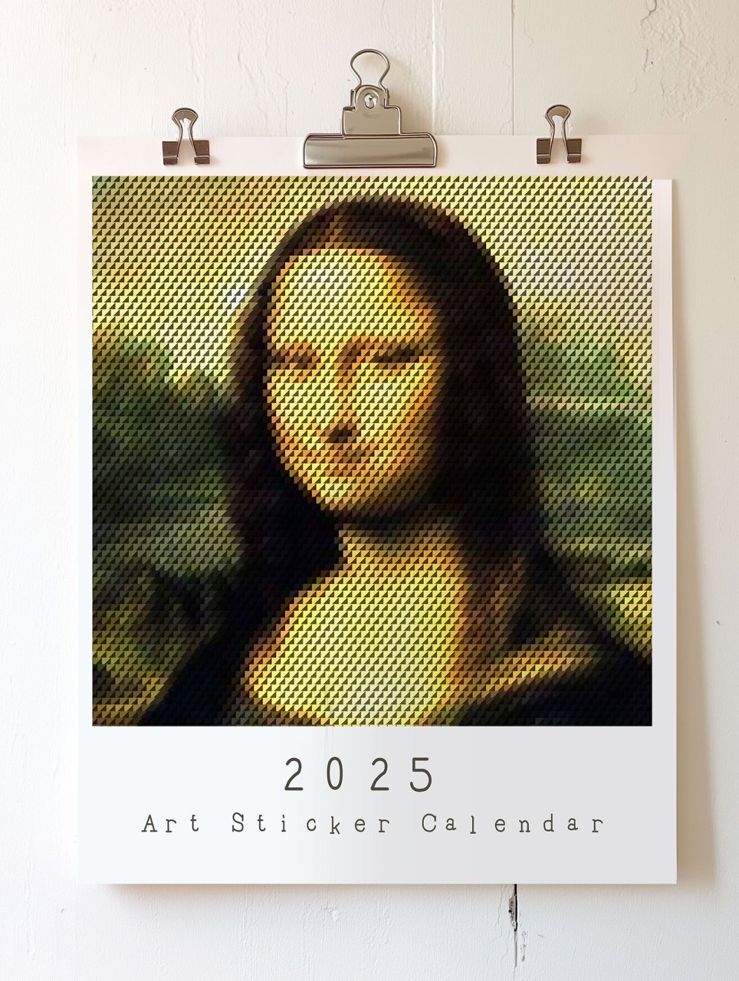 캘린더에 스티커 붙이는 퍼즐형 캘린더…