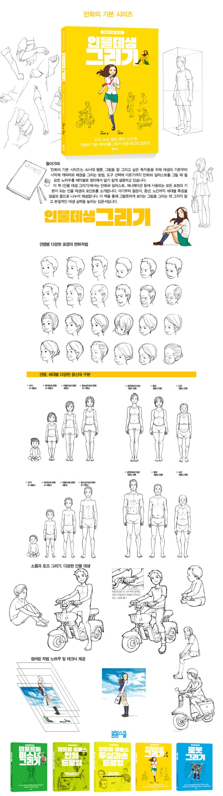 만화의 기본 시리즈 – 인물데생 그리기